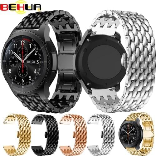 Fashion watch Strap for Samsung galaxy Watch 22mm / 46mm Gear S3 Straps with 2pcs pin replacement watch Band Crystal wristband