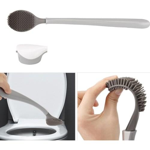 Tongue Toilet Brush Wall Long Handle For Toilet Household Floor Cleaning Tools With Vent Cleaning Brush