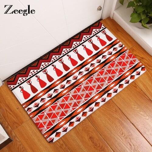 Zeegle Entrance Doormats Washable Kitchen Floor Carpet Non-slip Bathroom Mats Bedroom Bedside Carpet Child Room Outdoor Mat