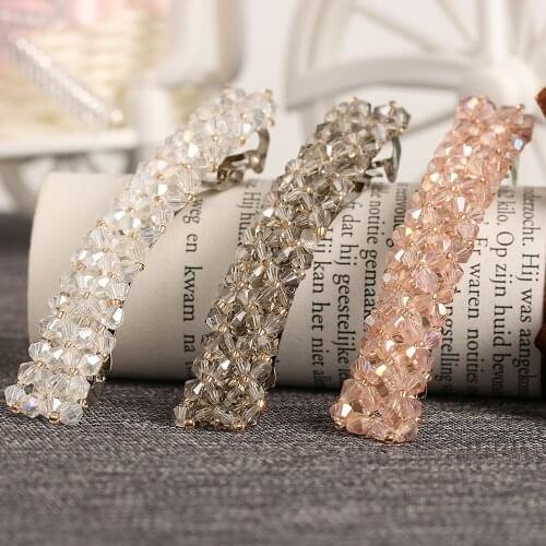 Crystal Hairpins Headwear ForWomen Girls Rhinestone Hair Clips Pins Barrette Styling Tools Accessories