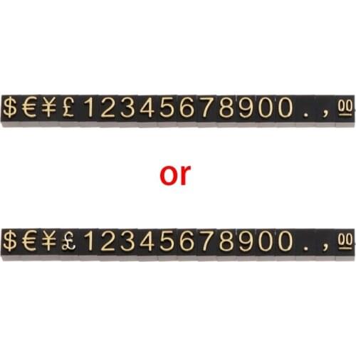 Price Price Tag Jewelry Shop Display Pentagon Plastic Number Adjustable Accessories Stand Frame Combined Digital Clothing Label