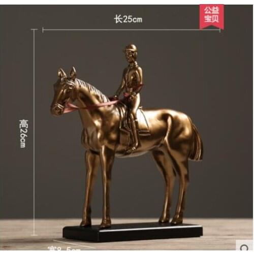 Arts Crafts antique chill Riding a horse Flying crafts Silence is the golden creat lover statues figurines Contemporary wedding