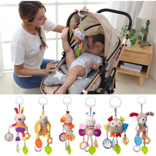 Baby early educational toys New Infant Mobile Baby Plush Toy Bed Wind Chimes Rattles Bell Toy Stroller for Newborn kids toy