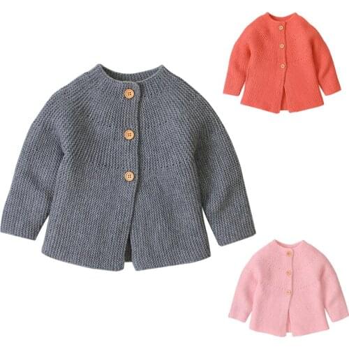Kids Knitting Cardigan Jacket Autumn Winter Infant Baby Boys Girl Sweater Coat Newborn Baby Girls Knitting Cardigan Sweater