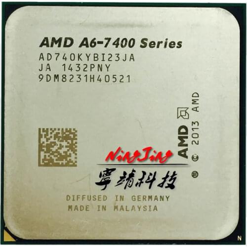 AMD A6-Series A6 7400K A6 7400 K 3.5G Dual-Core CPU Processor 65W AD740KYBI23JA / AD740BYBI23JA Socket FM2