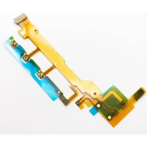 Volume Power ON OFF Button For Sony Z L36H L36 LT36 C6602 C6603 Power Button Flex Cable With Microphone Ribbon