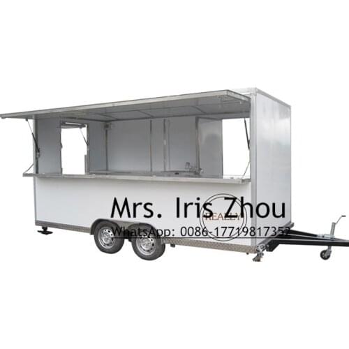Food Cart Refrigerator, Mobile Food Caravan, Fast Food Trailer for Sale USA