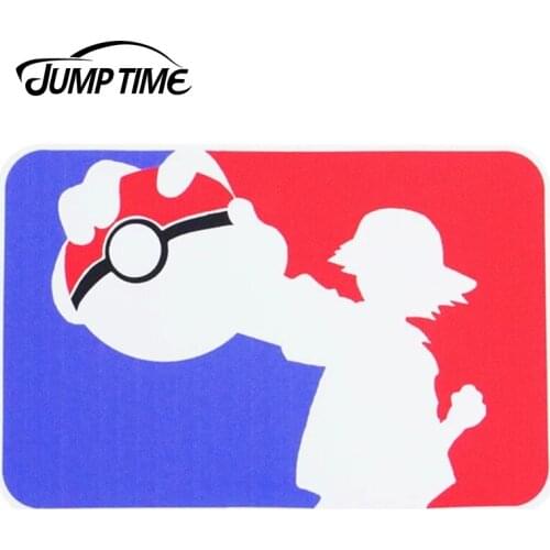 JumpTime 15cm x 8.6cm For Major League Pokemon Catcher Sticker Rear Windshield Decal Waterproof Car Accessories Window Bumper