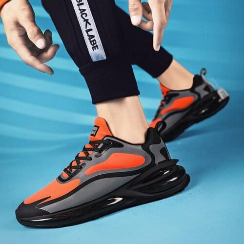 New Mens Sneakers Breathable Damping Sports Shoes Couple Casual Shoes Thick Sole Running Walking Shoes Trainers Sport Sneakers46