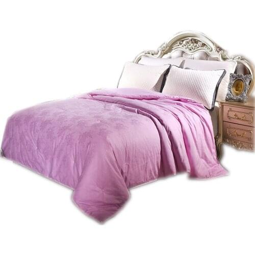 Summer Winter Silk Quilts Hand Work Positioning Silk Comforter 100%Cotton Duvet Cover Silk Blanket Bedding Home Textile
