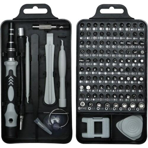 122 in 1 Computer Repair Kit Magnetic Laptop Screwdriver Kit Precision Screwdriver Set Small Impact Screw Driver Set with Case