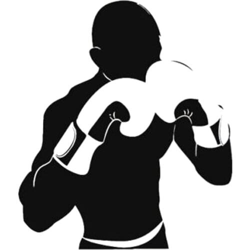 LLY-0634 Personality Car Sticker Boxing Sports Modeling Decal PVC New Design Fashion Cool Style Quality Waterproof Auto Decals