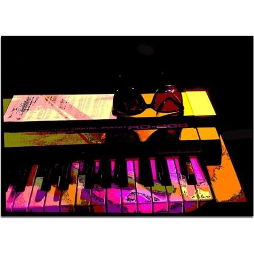 Canvas Poster Piano Keyboard Wall Art Painting Posters and Prints Nordic Wall Pictures for Home Decor No Framed