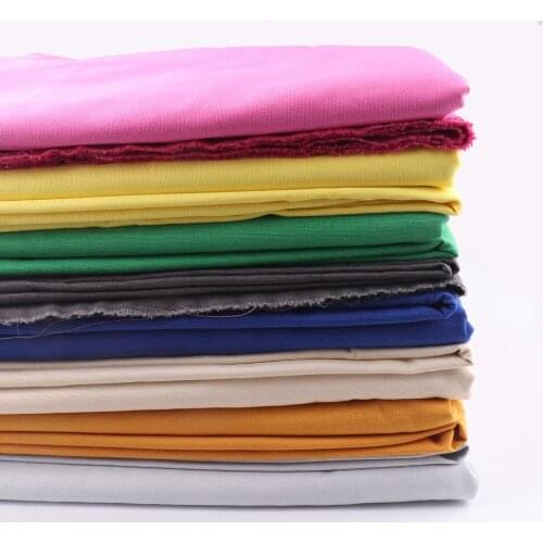150x50CM Solid color cotton fabric Breathable cotton patchwork for sewing pillow case and storage bag Home textile fabrics DIY