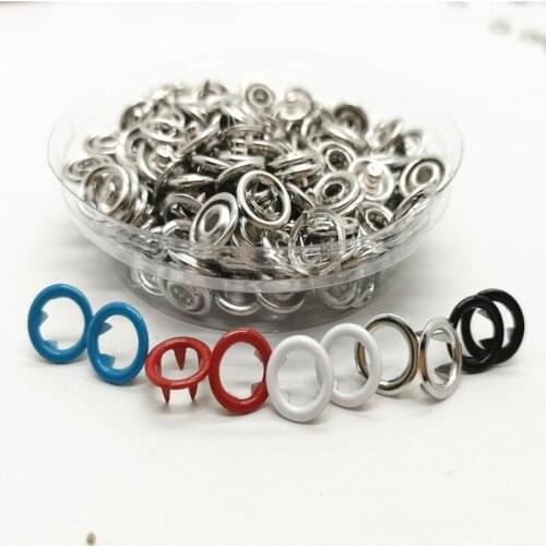 Wholesale SALE 1000 sets 9.5mm Mix colors longer prong snap Ring prong snap buttons for Baby clothes sets