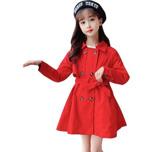 Coat For Girl Solid Color Jacket Coat Girl Casual Style Childrens Coat Outerwear Spring Autumn Childrens Clothing Girl