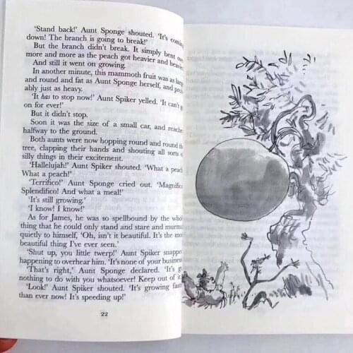 A full set of 15 youth English reading childrens literature novels baby bedtime story book good-hearted giant fairy tale