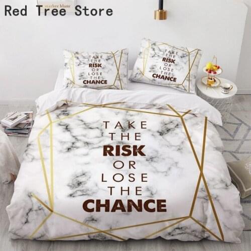 Simple Bedding Sets 3D Marbling Duvet Quilt Cover Set Comforter Bed Linen Pillowcase King Queen Full Double Single Home Texitle