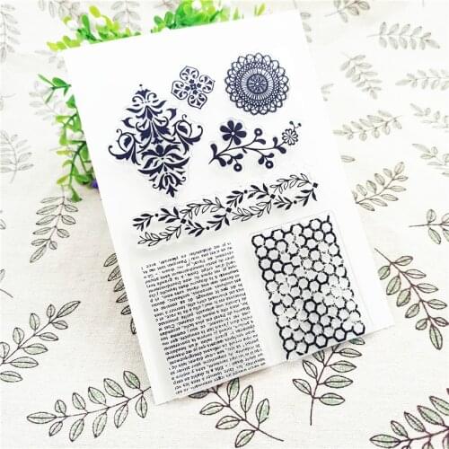 11*16CM Hot sale honeycomb Transparent Clear Stamps / Silicone Seals Roller Stamp for DIY scrapbooking photo album/Card Making