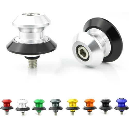 For Yamaha R3 R25 YZF-R25 YZF-R3 YZF-R6S Motorcycle Swingarm Stand Bobbins Spools Sliders CNC Alumnium Screws Sliders