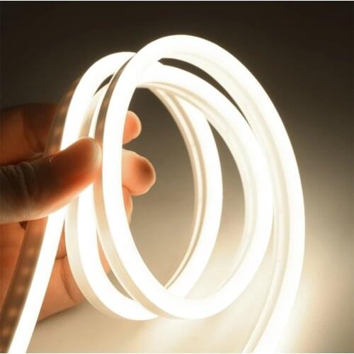 LED Advertising Light Strip Silicone Flexible Neon Light with 12V Flexible Cord Tube Outdoor Waterproof Holiday Decoration Light