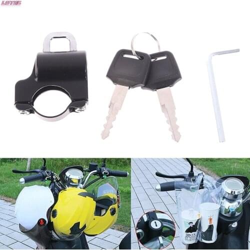 Anti-theft helmet Lock Security For 7/8''22mm fit Honda Yamaha Bicycle lock Motorcycle Handlebar Lock motorcycle accessories