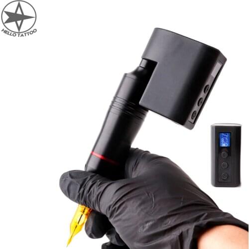 HELLO Mini Wireless Power Supply Portable Power Pack Battery 2400mAh RCA DC Jack For Tattoo Rotary Machine Pen