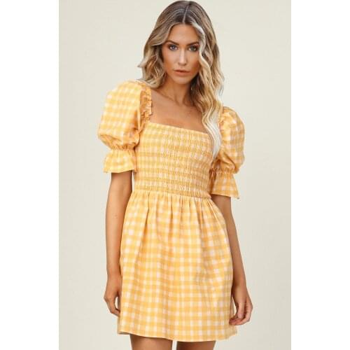 Модные платья в клетку ZHANGKUNLIN China At AliExpress