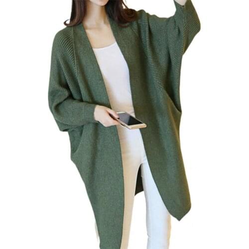 Women Casual Long Pure Color Lady Cardigan Fashion Women Cardigan Pure Color for Dating