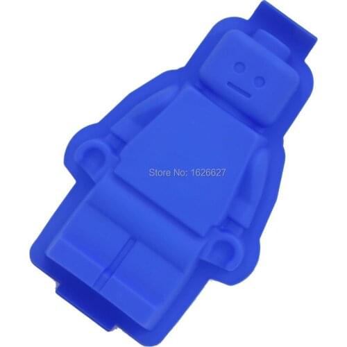 1PC Fondant Silicone Cake Mold Super Big Silicone Robot Mould Sugar Craft and Gum Paste Decorating Tools 30X19.5X4CM