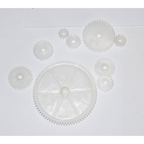30pcs 2.5mm hole plastic gear 0.5M for 2.5mm axle rc car robot ship four-axis six-axis aircraft diy toys parts model accessories
