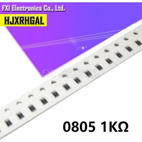 300PCS 0805-1k 0805 SMD Resistor 1K ohm 1/8W 102 new original