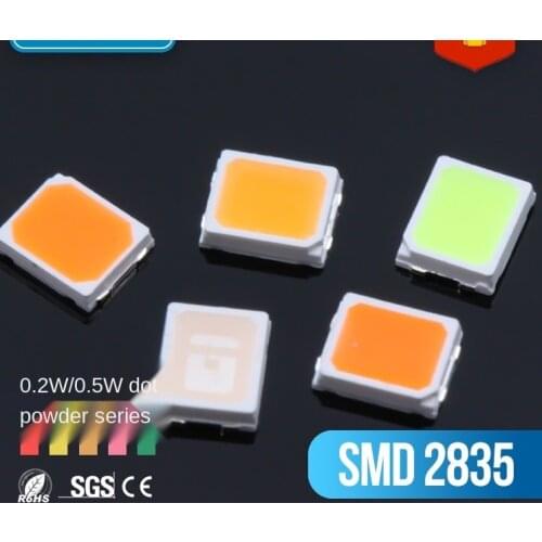 4000pcs/reel 0.2W/0.5W SMD 2835 Dot Pink Yellow Orange Emerald Pink SMD LED 2835 SMD Light Emitting Diode