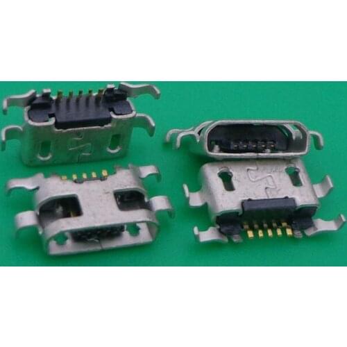5pcs For Alcatel One Touch 4015 4032 4033 5050X 5050Y 6012 6012D 6035R 7050Y Pop S9 5 pin micro USB type-B Charge jack Connector