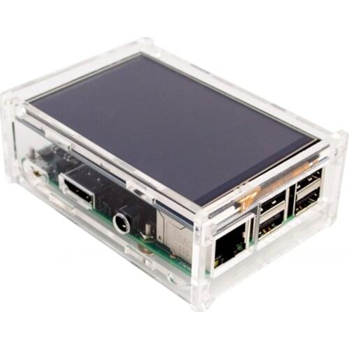 Acrylic Case Compatible for Raspberry Pi 2 Pi3 Model B Original 3.5" LCD TFT Touch Screen Display