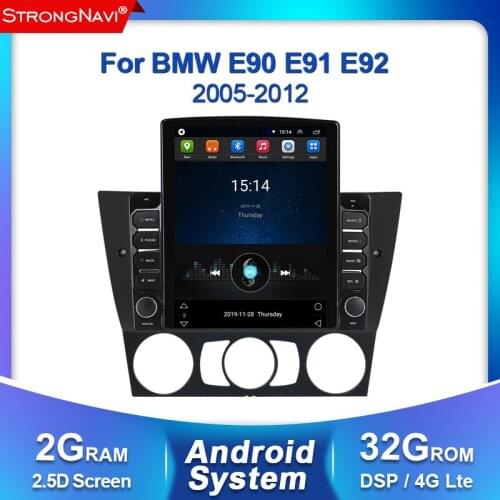 Tesla Screen DSP 2Din Android Car Radio DVD Player For BMW E90/E91/E92/E93 3 Series Multimedia GPS Navigation Stereo Audio WIFI