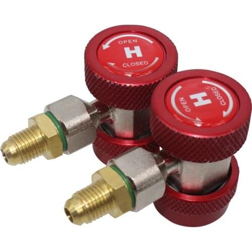 Car Air Conditioner R134a Adjustable Automobile Special Quick Connector High-pressure Fluoride Conversion Adapter Red