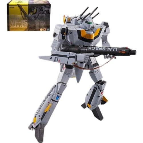 BANDAI DX Super Alloy Soul Valkyrie VF-1S Roy Focker Special Macross Series Action Figures Model Kids Assembled Toys Robot Gifts