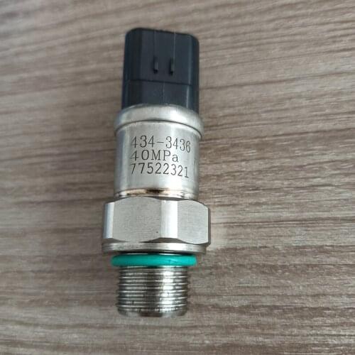 For Caterpillar Cat E320D E321D Excavator 40Mpa Hydraulic Pump Pressure Sensor 434-3436 Oil Pressure Sensor 4343436 High Quality