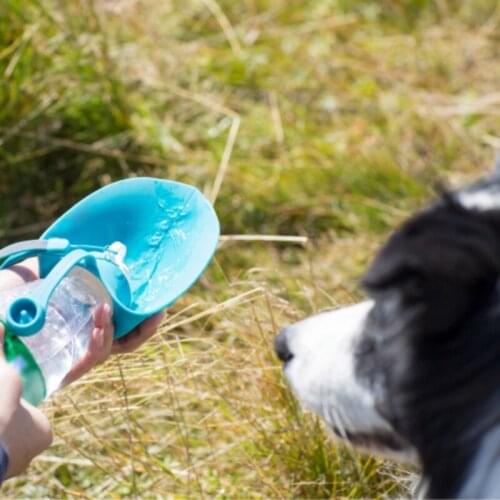 Pet Dogs Water Bottle Portable Expandable Silicone Travel Dog Bowl For Puppy Cat Drinking Outdoor Pet Water Dispenser