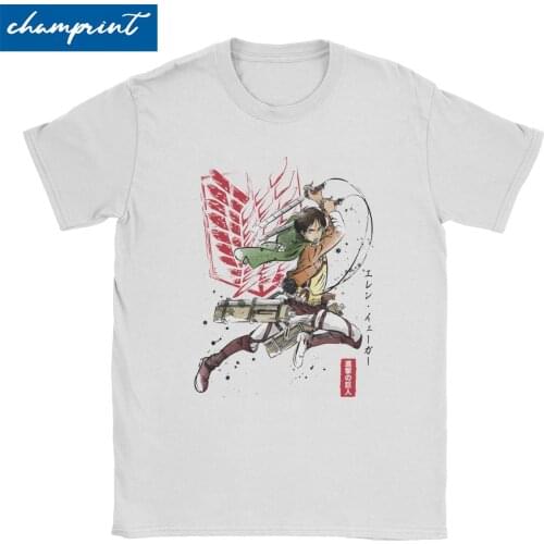 Men Womens T-Shirts Soldier Eren Tee Shirt Attack on Titan Anime Shingeki No Kyojin T Shirts O Neck Tops Graphic Printed