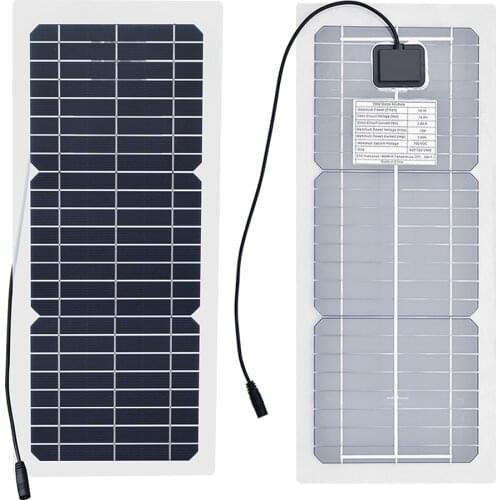 Flexible Solar Panel 10W Portable Solar Charger Kit with 12V 10A Controller USB DC Connector For Moblie Phone Battery Charger