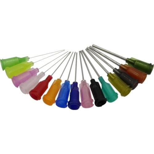 10pcs Dispensing Needles TS-TT Syringe Needle 1" 1 Inch Length Machine Nozzle Glue Needle Blunt End Threaded Port 14G To 27G