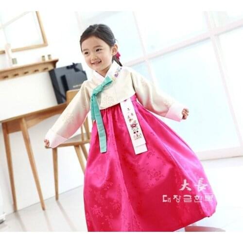 Customized Babys One Year Old Hanfu Korean Imported Forging Hanfu Little Princess Hanfu