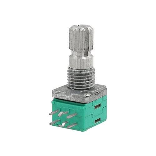 6mm Diameter Shaft 10K ohm 80mW Carbon Single Turn Axial Potentiometer Pot