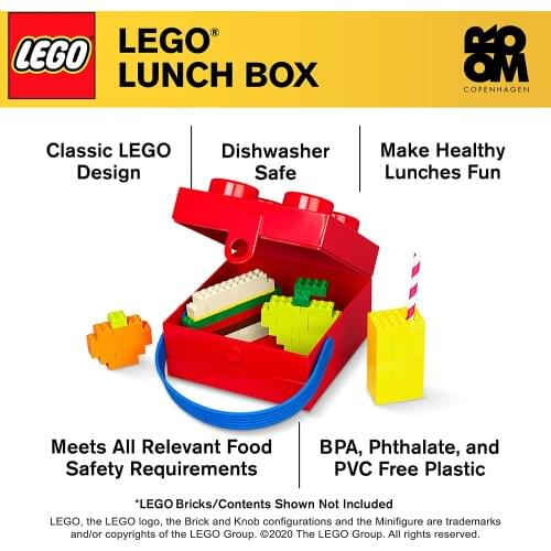 Lego Hand Carry Box 4 Handle Blue Building Block Storage Box Storage Bag