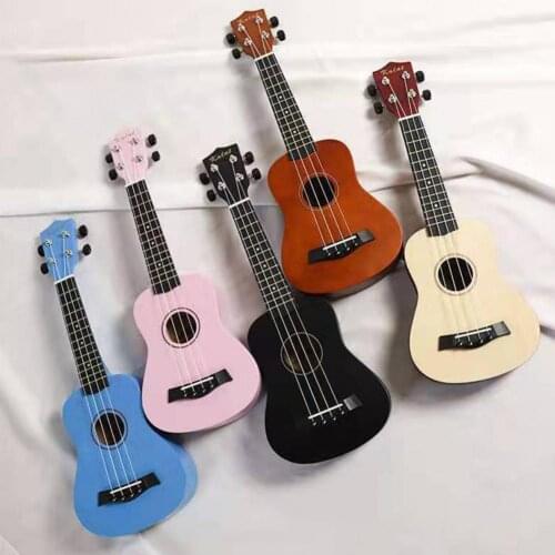 Ukulele Exquisite Musical Learning 4 Strings Children Colorful Wood Ukulele for Beginner