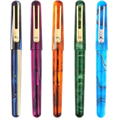 New Arrival Picasso Celluloid Fountain Pen Pimio EtSandy Aurora PS-975 Iridium Fine Nib Writing Pen For Business Office & Home