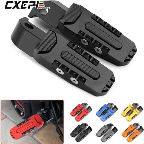 Motorcycle CNC Foot Pegs Rear Passenger Footrests Fit For Yamaha MT07 MT 07 MT-07 MT09 MT-09 2014-2019 2020 With Laser Logo