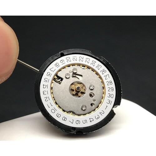 Swiss Ronda Quartz Movement 585-3 with Date Display One Jewel with 362 Renata Battery Original Standard Watch Movement